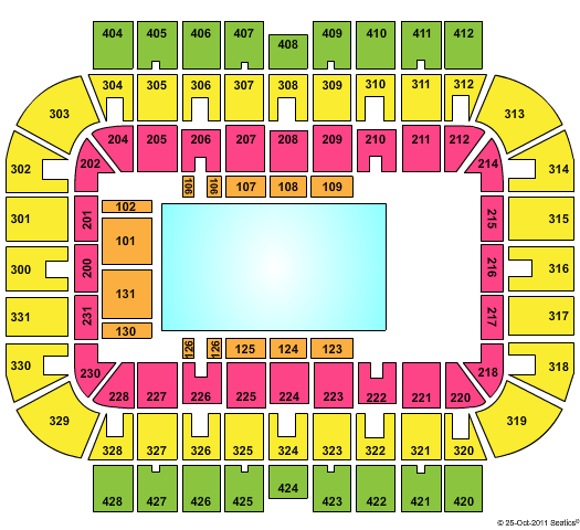 US Cellular Arena Seating Chart